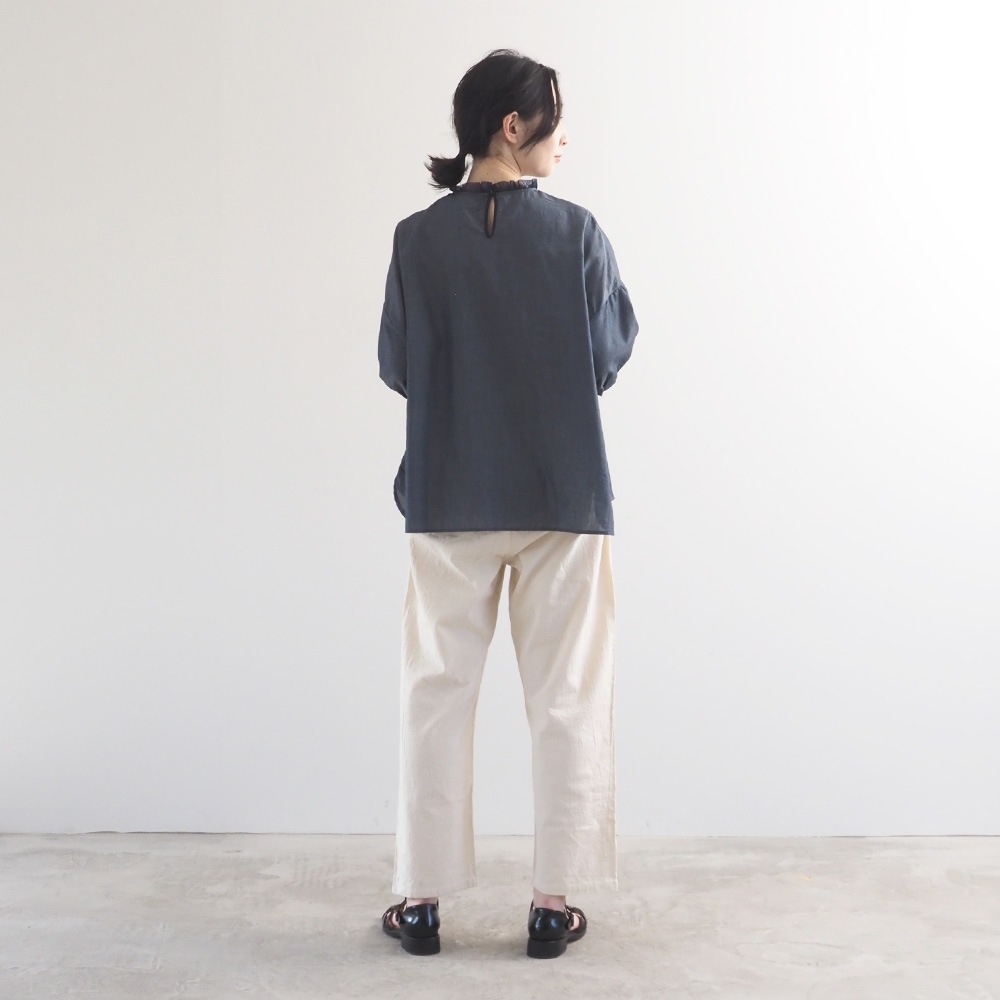 【予約】NARU(ナル) 2.25ozデニム リエカブラウス 670846