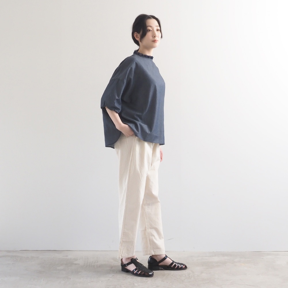 【予約】NARU(ナル) 2.25ozデニム リエカブラウス 670846