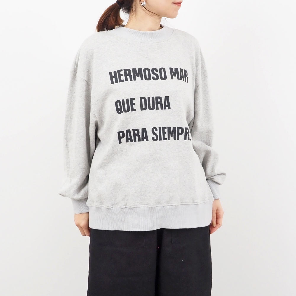 NARU(ナル) グランコットンヴィンテージ裏毛 HERMOSOプリントプルオーバー 659015