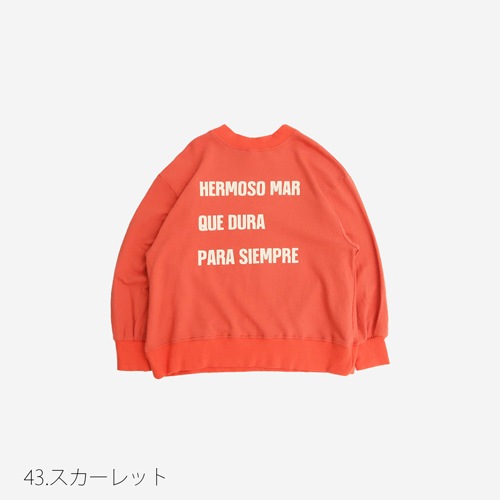 NARU(ナル) グランコットンヴィンテージ裏毛 HERMOSOプリントプルオーバー 659015