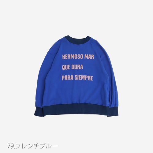 NARU(ナル) グランコットンヴィンテージ裏毛 HERMOSOプリントプルオーバー 659015