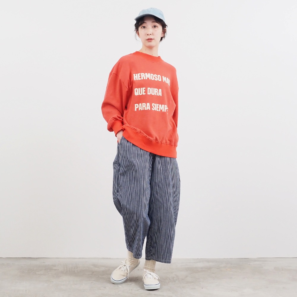 NARU(ナル) グランコットンヴィンテージ裏毛 HERMOSOプリントプルオーバー 659015