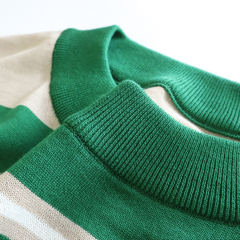 NARU(ナル) スノーコットン マルチボーダーワイドニット 661711