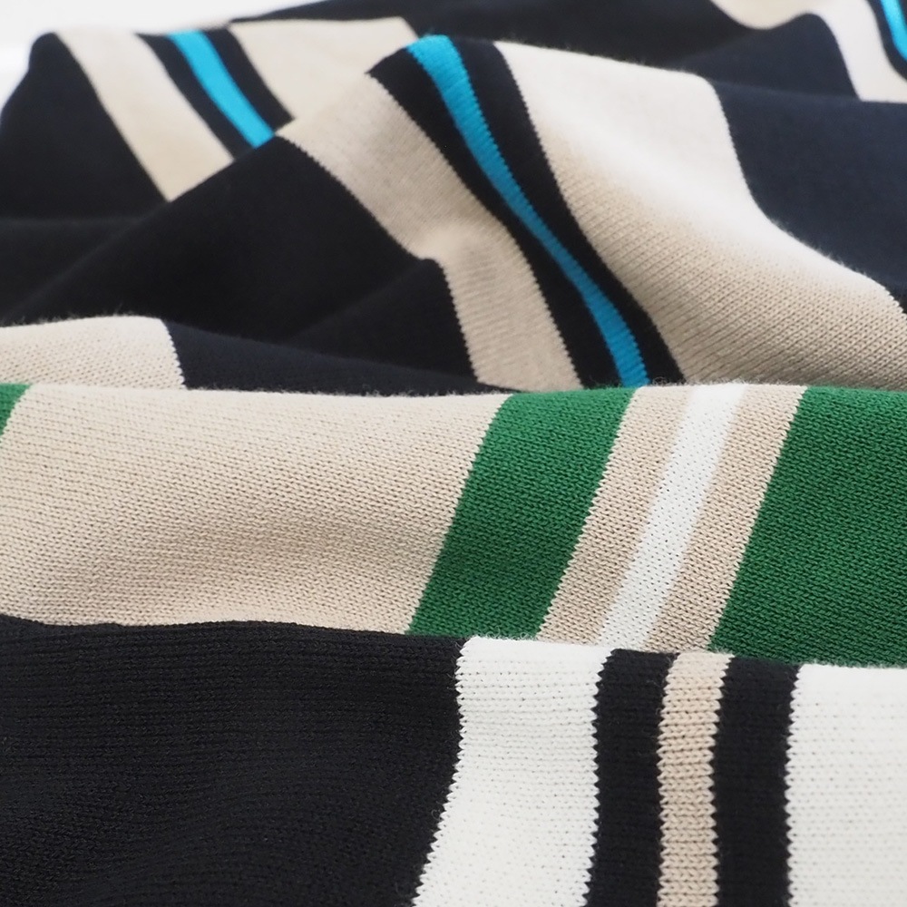 NARU(ナル) スノーコットン マルチボーダーワイドニット 661711