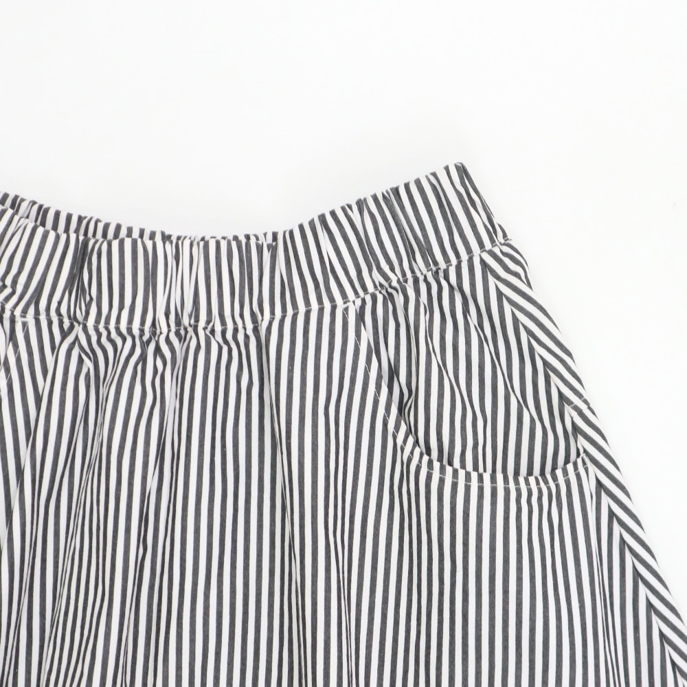 NARU(ナル) ロンドンストライプ ノッポスカート(9分丈) 667806