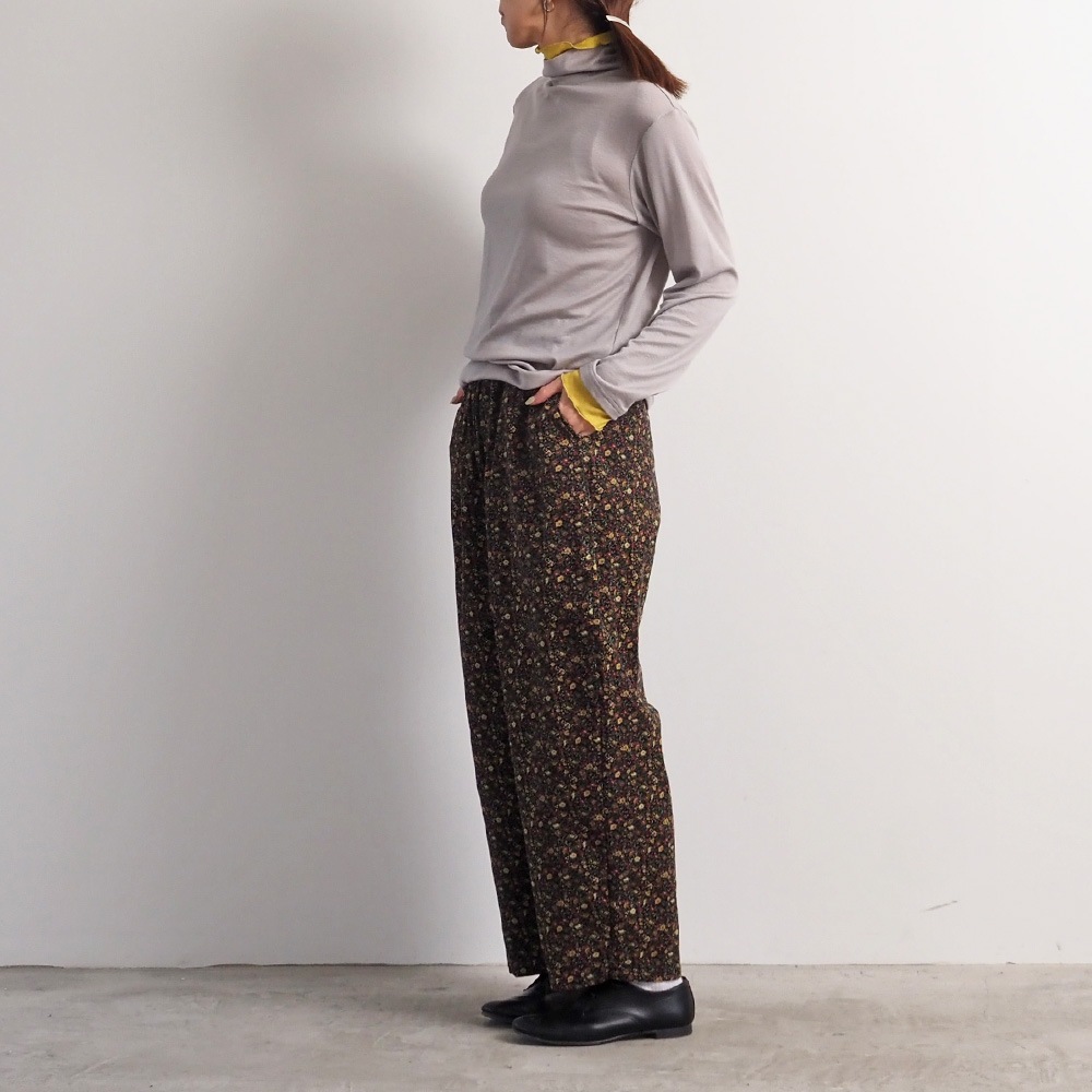 NARU(ナル) リヨセルハーフミラノリブ レイヤードタートル 666200