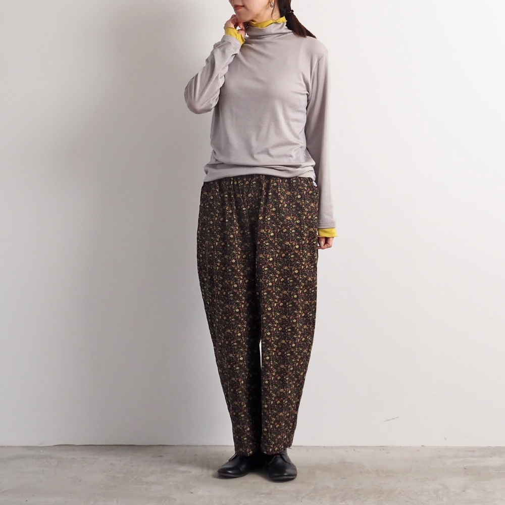 NARU(ナル) リヨセルハーフミラノリブ レイヤードタートル 666200