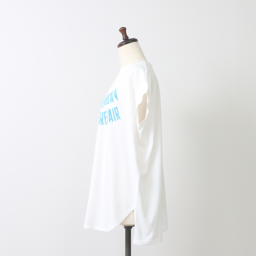 NARU(ナル) ユビキタスコットン BIRMAN BOMBAYプリント ラインシャツ 667003