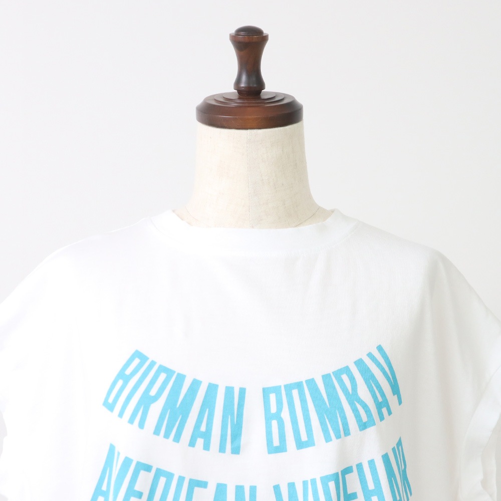 NARU(ナル) ユビキタスコットン BIRMAN BOMBAYプリント ラインシャツ 667003