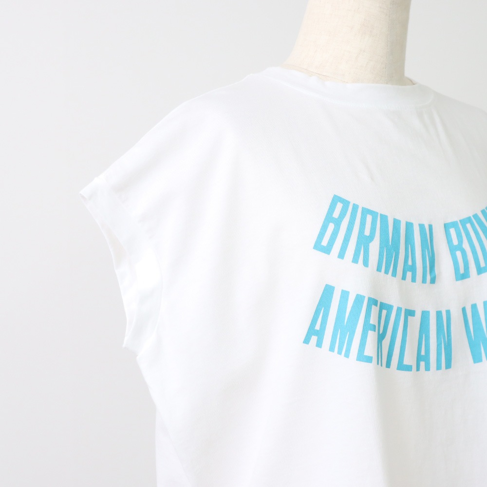 NARU(ナル) ユビキタスコットン BIRMAN BOMBAYプリント ラインシャツ 667003