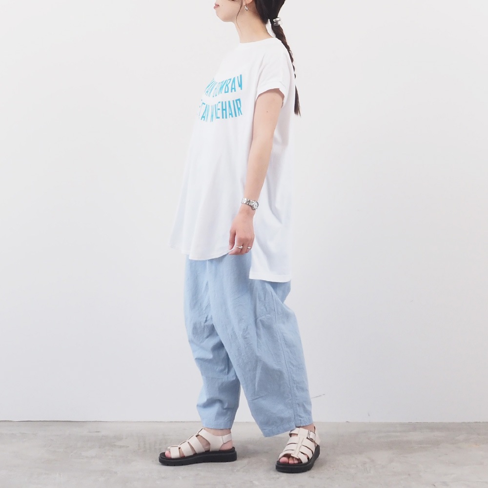 NARU(ナル) ユビキタスコットン BIRMAN BOMBAYプリント ラインシャツ 667003