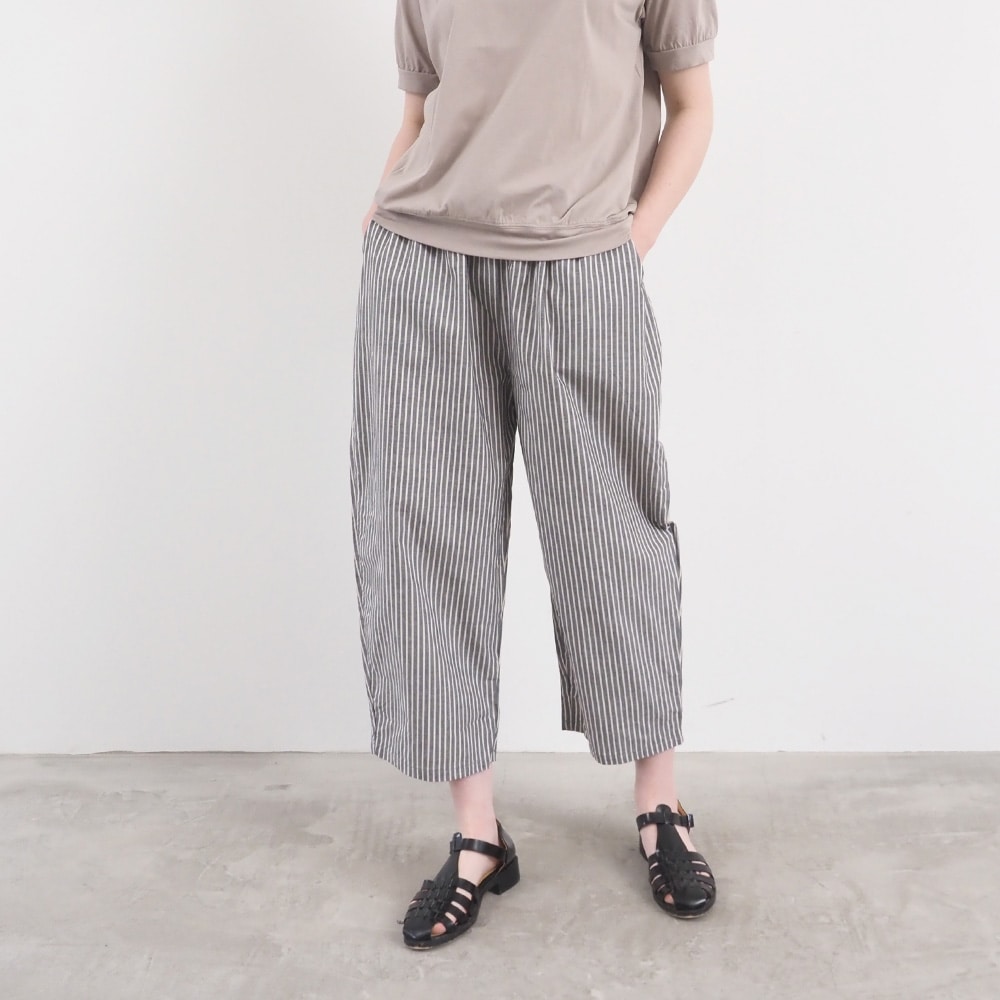 NARU(ナル) サマームラデニムストライプ エッグパンツ 6718351