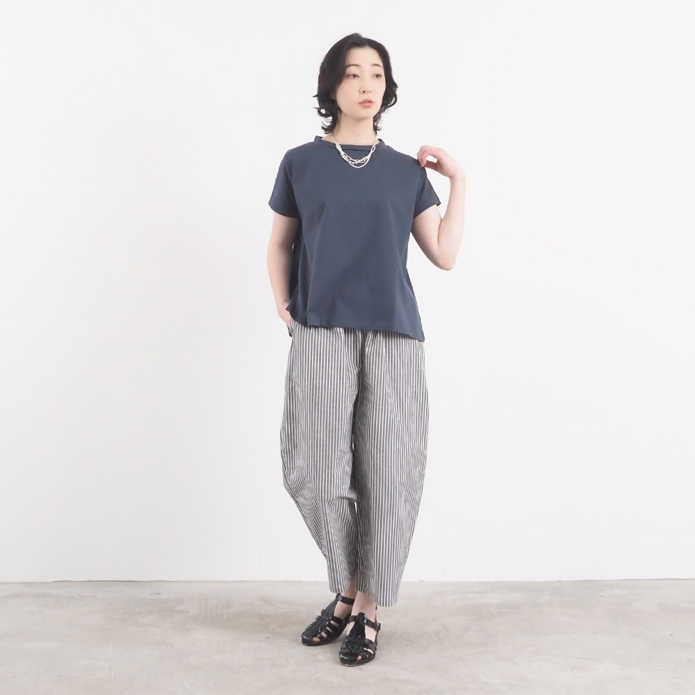 NARU(ナル) サマームラデニムストライプ エッグパンツ 6718351