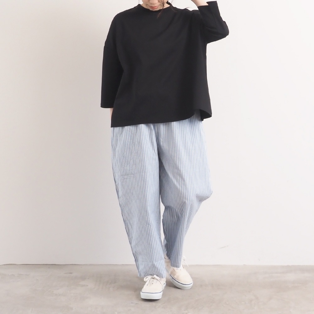 NARU(ナル) サマームラデニムストライプ エッグパンツ 6718351