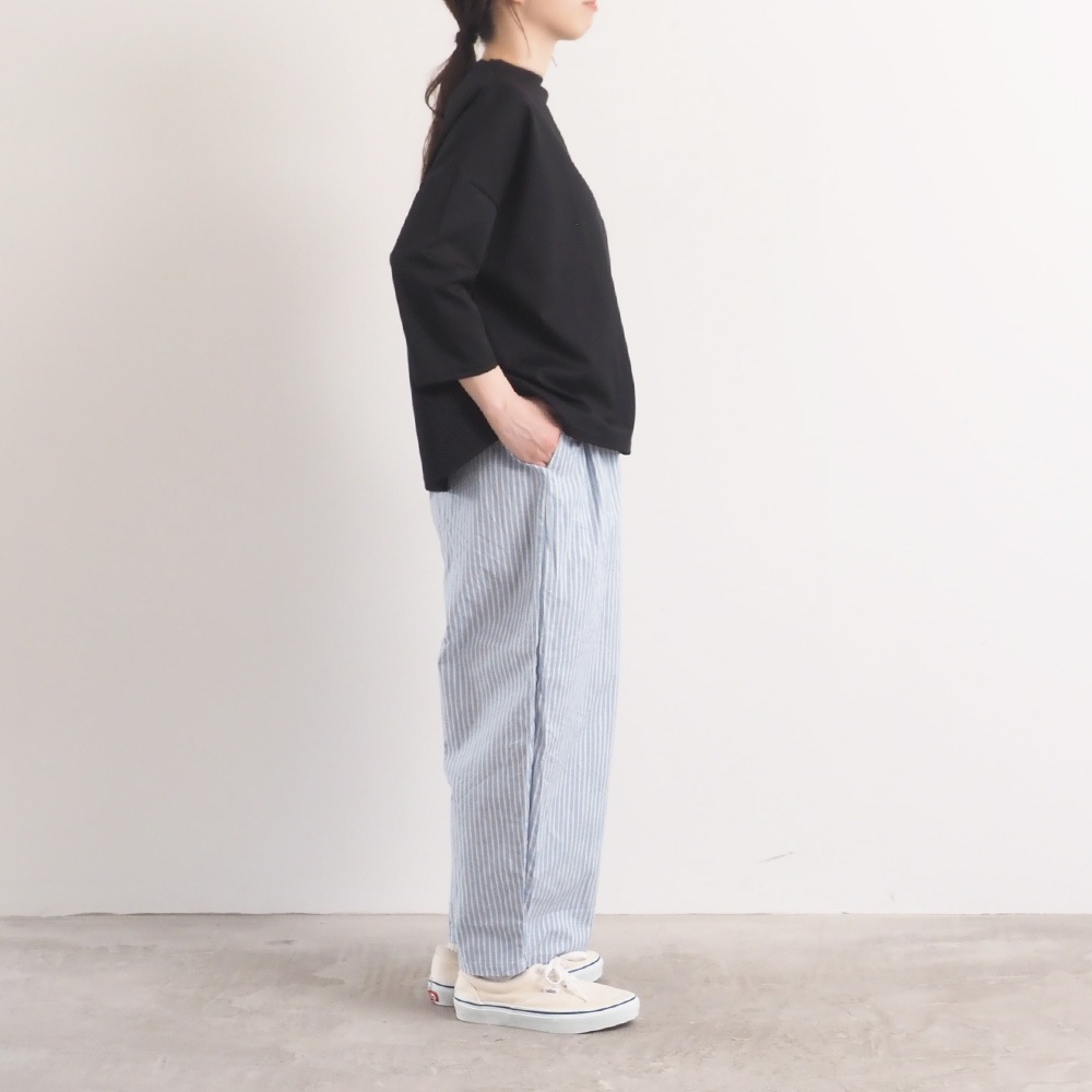 NARU(ナル) サマームラデニムストライプ エッグパンツ 6718351