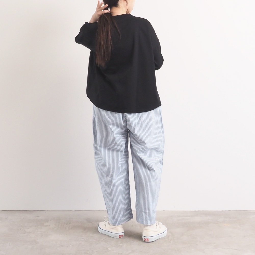 NARU(ナル) サマームラデニムストライプ エッグパンツ 6718351