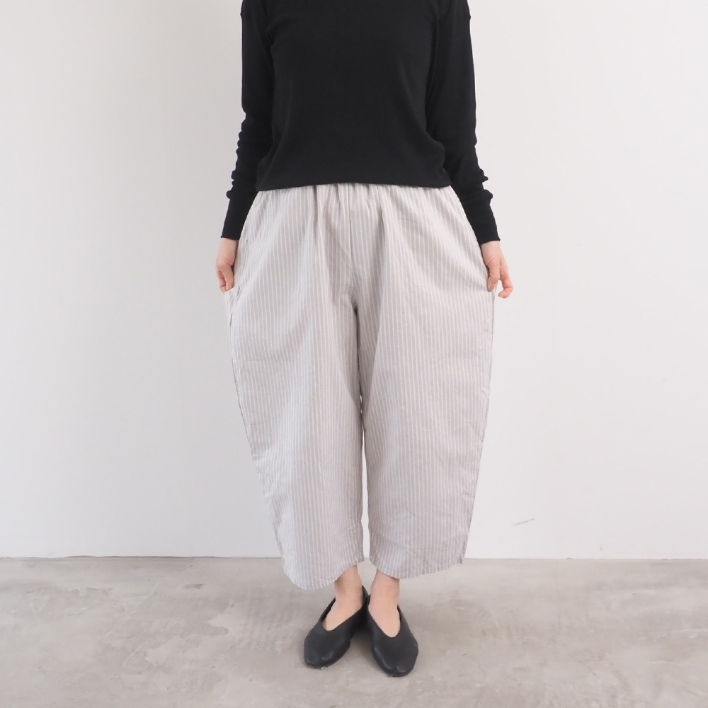 NARU(ナル) サマームラデニムストライプ エッグパンツ 6718351