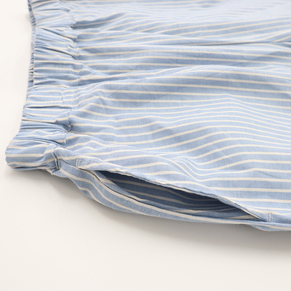 NARU(ナル) サマームラデニムストライプ エッグパンツ 6718351