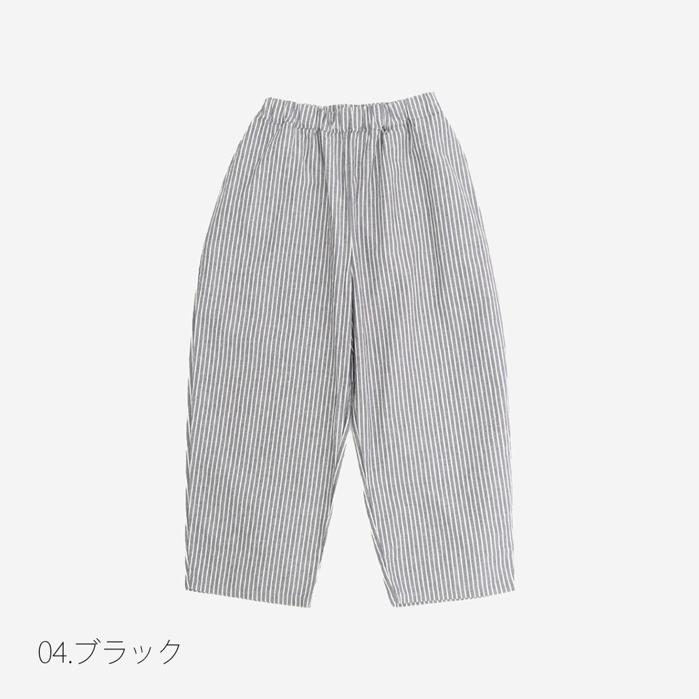 NARU(ナル) サマームラデニムストライプ エッグパンツ 6718351