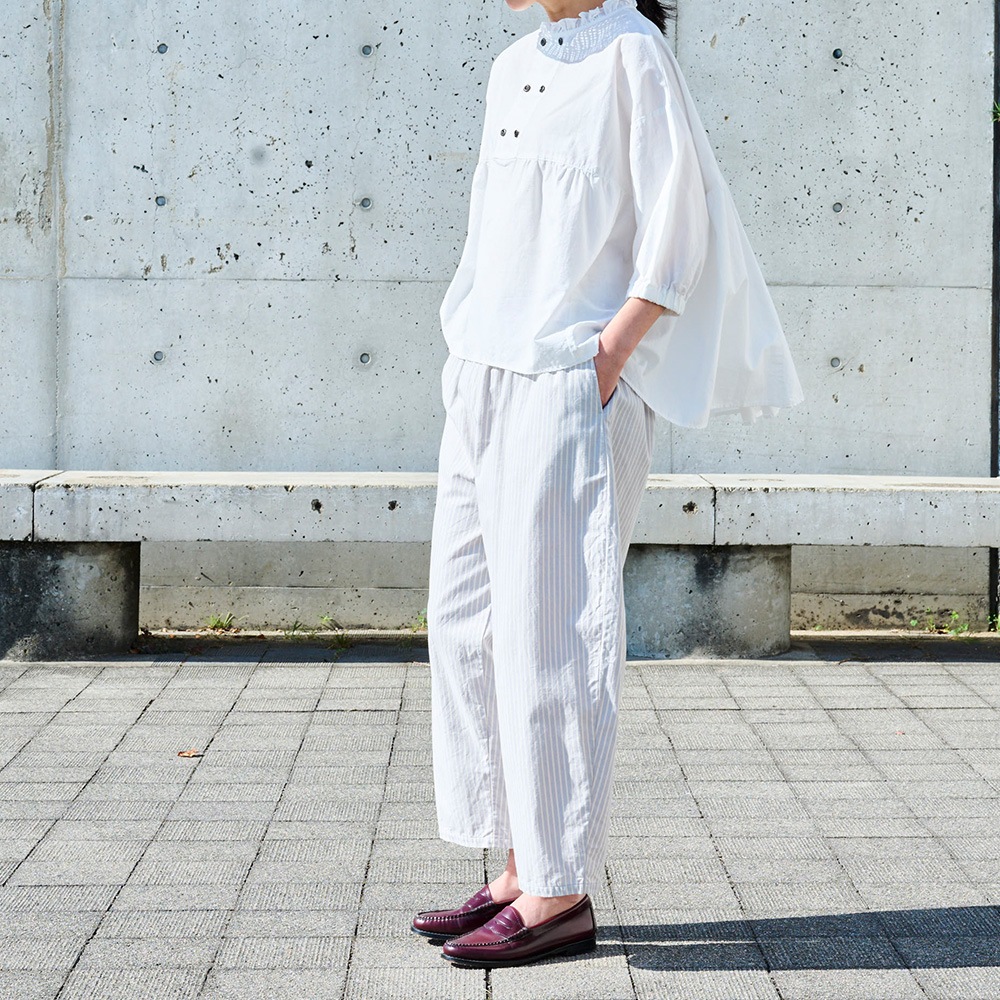 NARU(ナル) サマームラデニムストライプ エッグパンツ 6718351