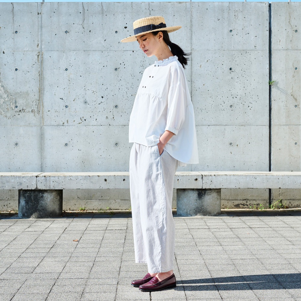 NARU(ナル) サマームラデニムストライプ エッグパンツ 6718351