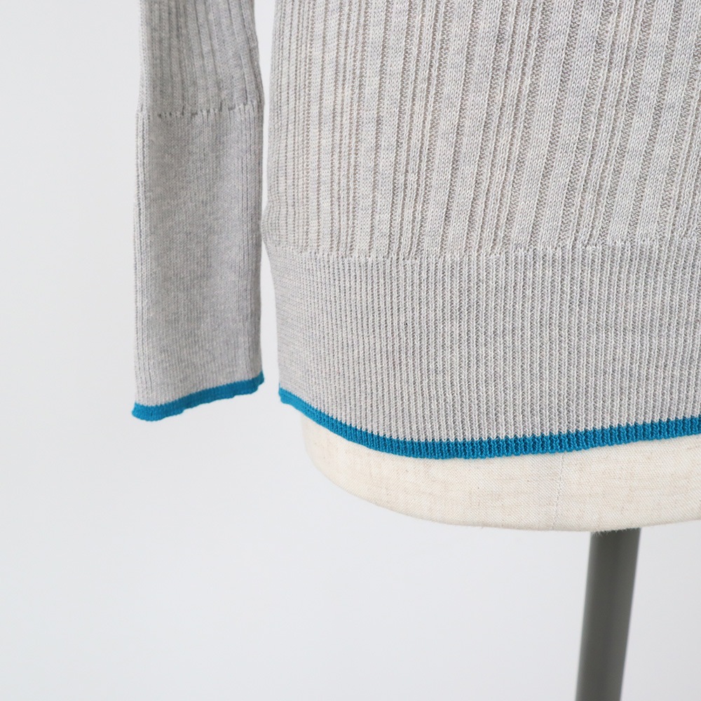 NARU(ナル) ランダムリブニット バイカラータートルネック 656706