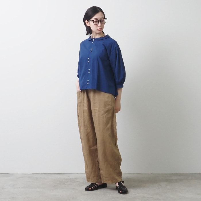 NARU(ナル) 60ふんわりローン ダブルボタンシャツ 654917