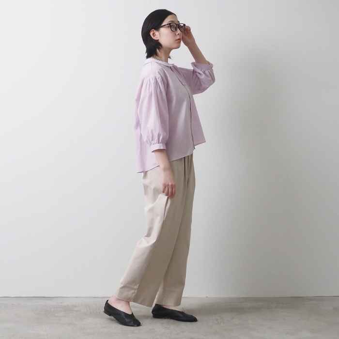 NARU(ナル) 60ふんわりローン ダブルボタンシャツ 654917