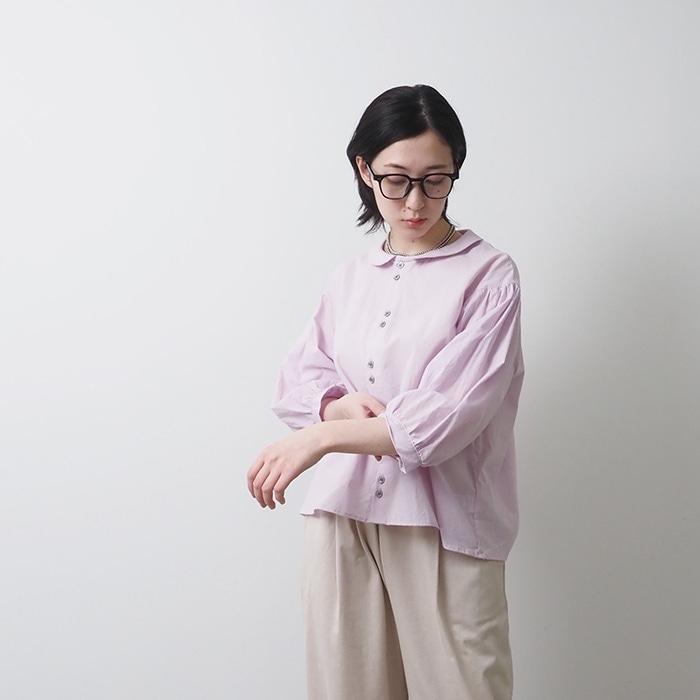 NARU(ナル) 60ふんわりローン ダブルボタンシャツ 654917