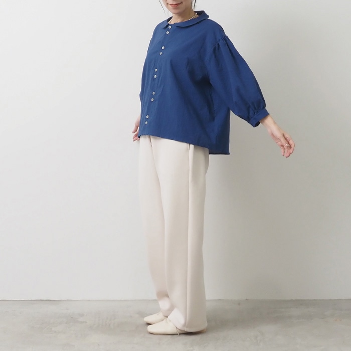 NARU(ナル) 60ふんわりローン ダブルボタンシャツ 654917