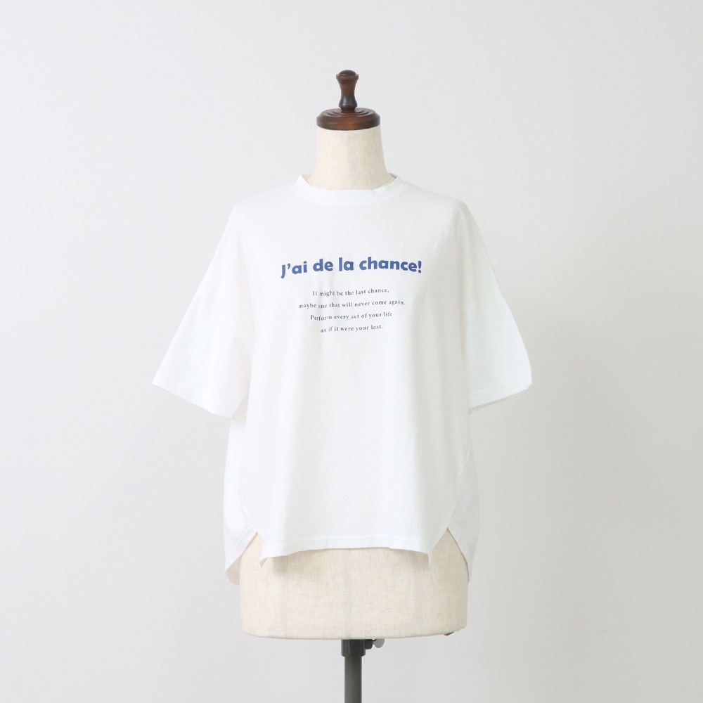 NARU(ナル) ユビキタスコットン chance!プリント ブリーズシャツ 667002