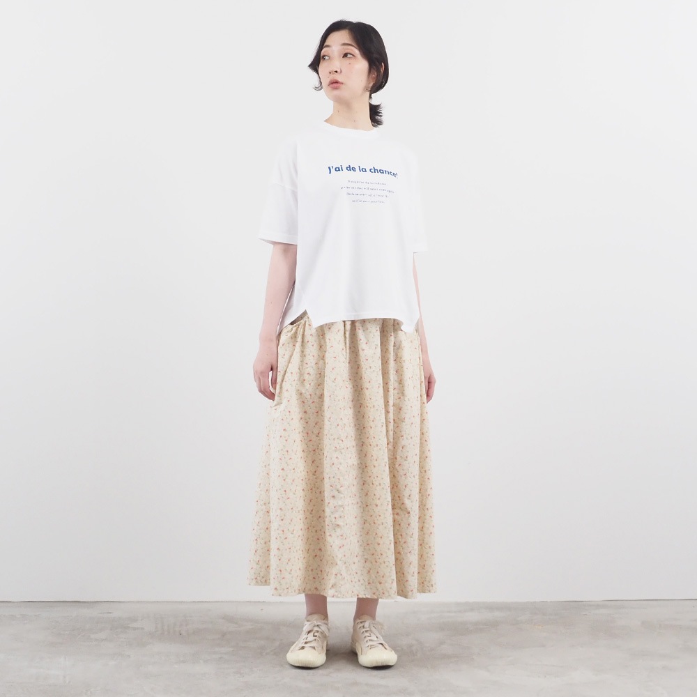 NARU(ナル) ユビキタスコットン chance!プリント ブリーズシャツ 667002