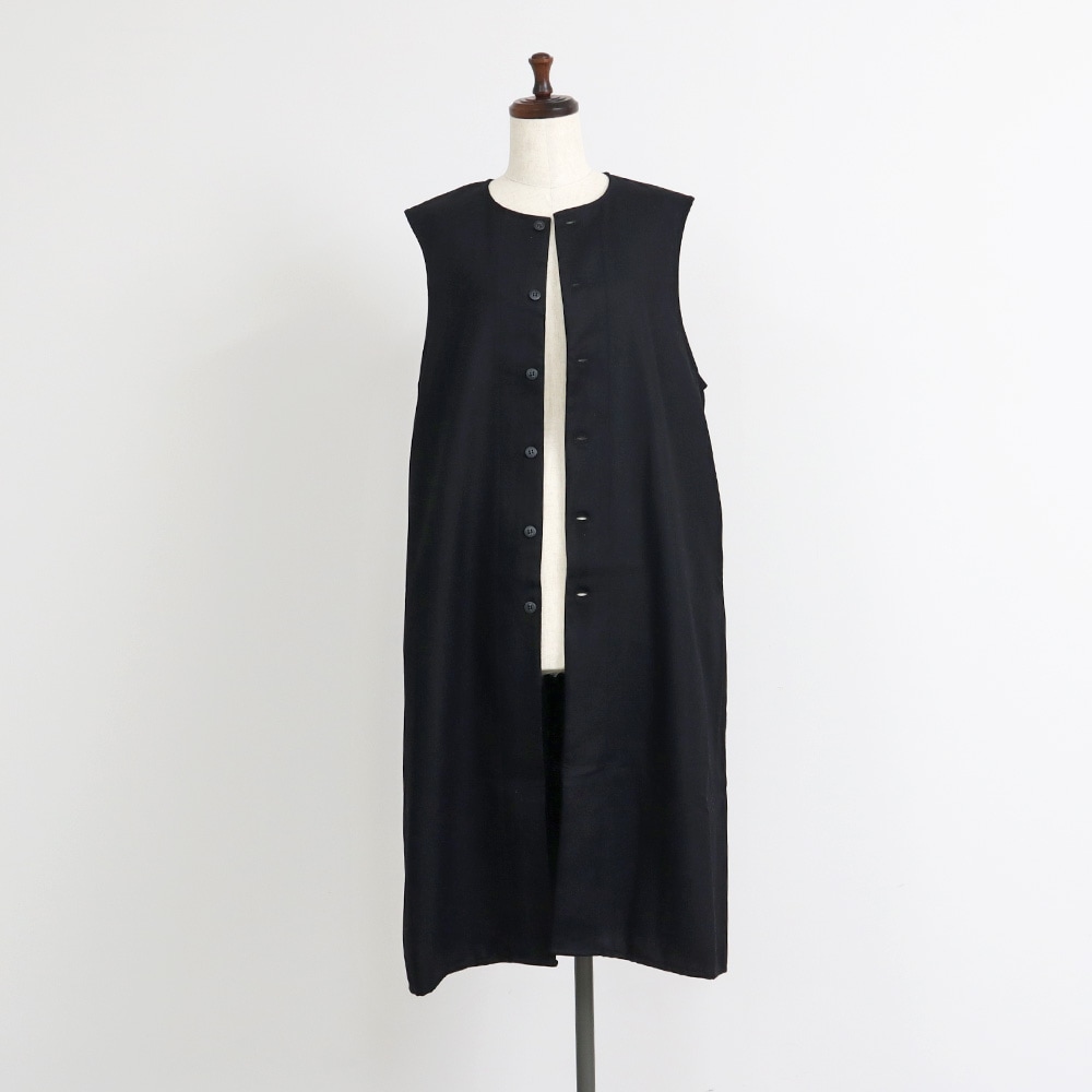 NARU(ナル) ウールリサイクルクロス ロングジレ 666905