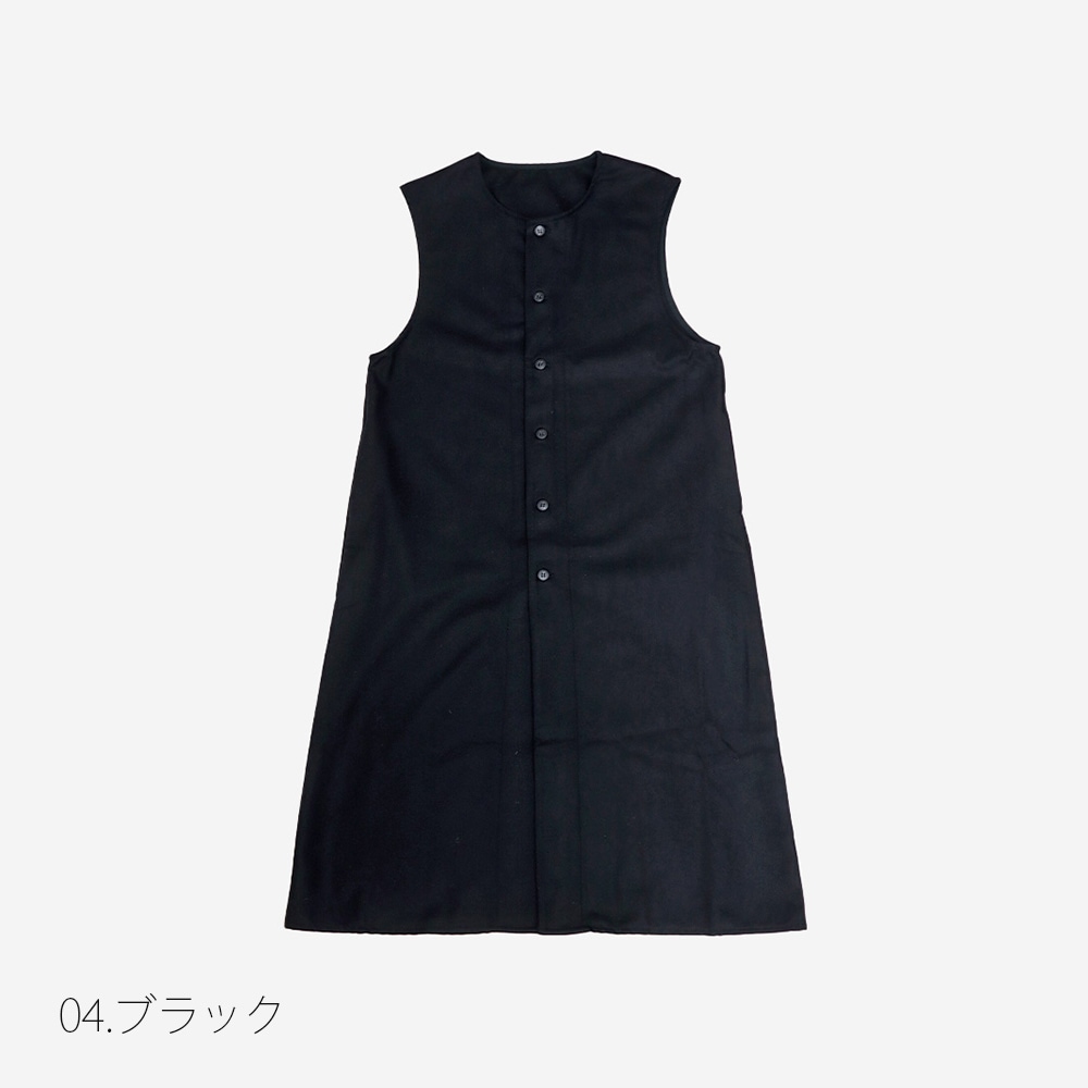 NARU(ナル) ウールリサイクルクロス ロングジレ 666905