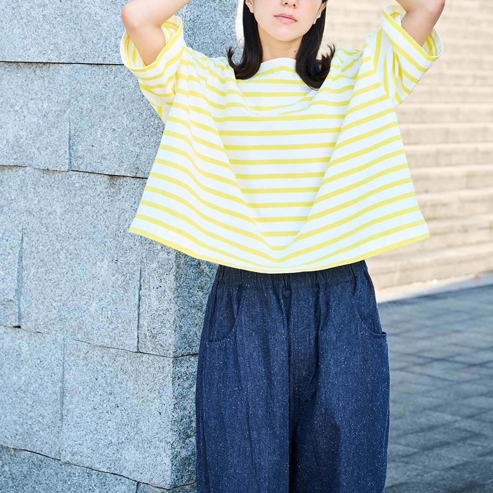 NARU(ナル) コットンシルクブーレットノイルデニム ノッポパンツ 6708401