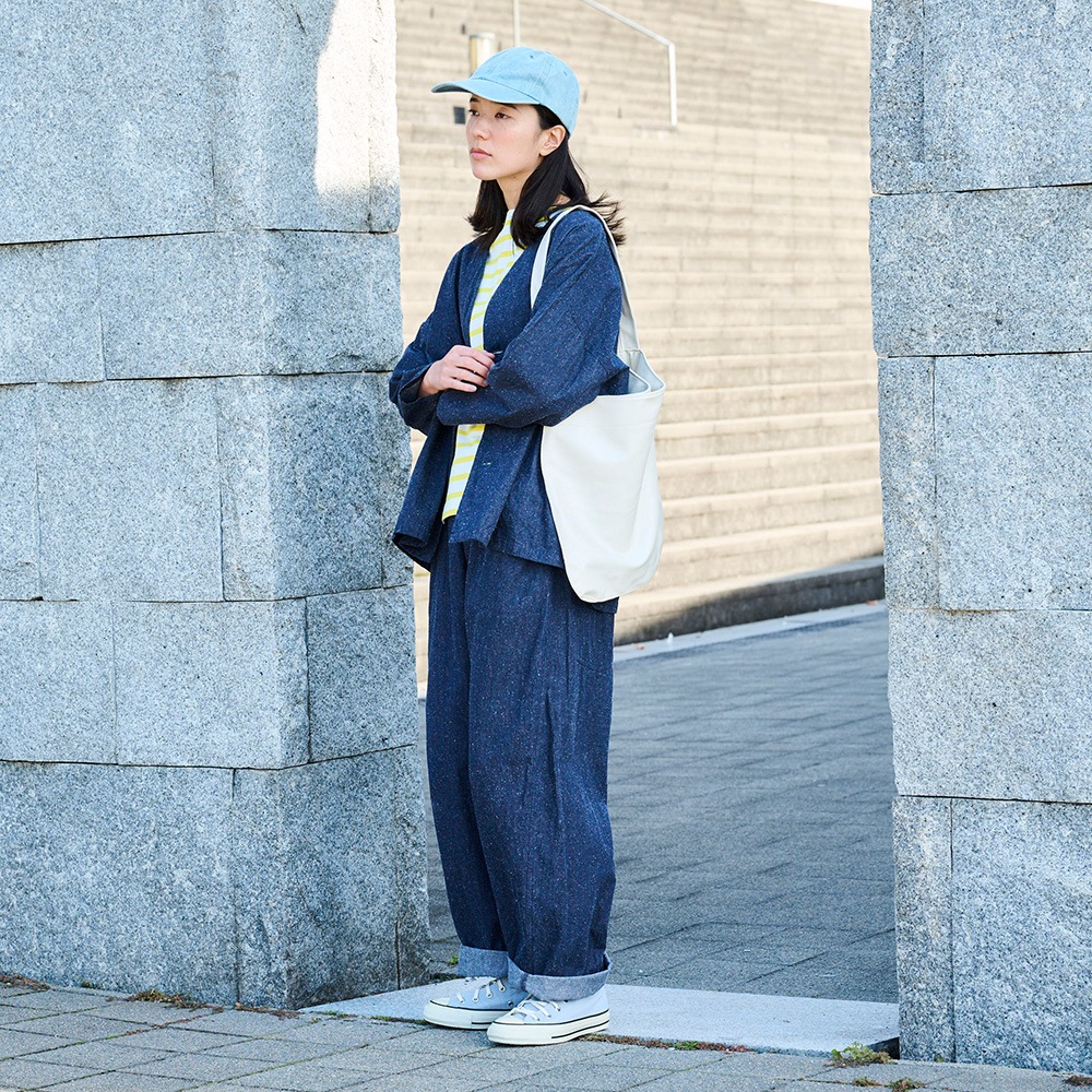 NARU(ナル) コットンシルクブーレットノイルデニム ノッポパンツ 6708401