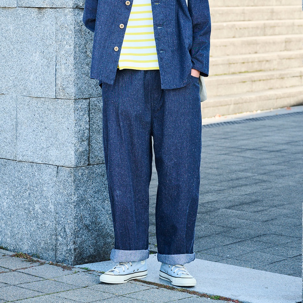 NARU(ナル) コットンシルクブーレットノイルデニム ノッポパンツ 6708401