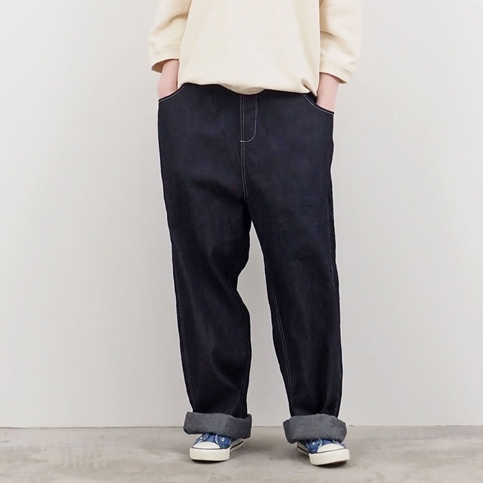 【予約】NARU(ナル) 8ozムラデニム ノッポパンツ 641800