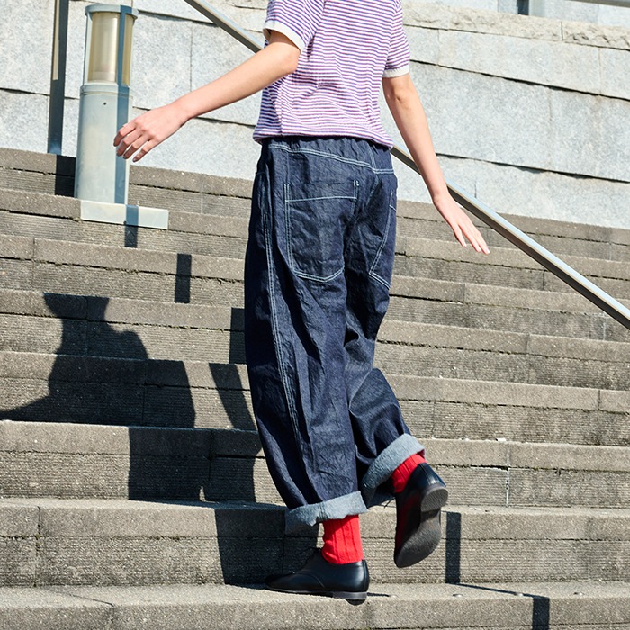 予約】NARU(ナル) 8ozムラデニム ノッポパンツ 641800BE | BOTTOMS