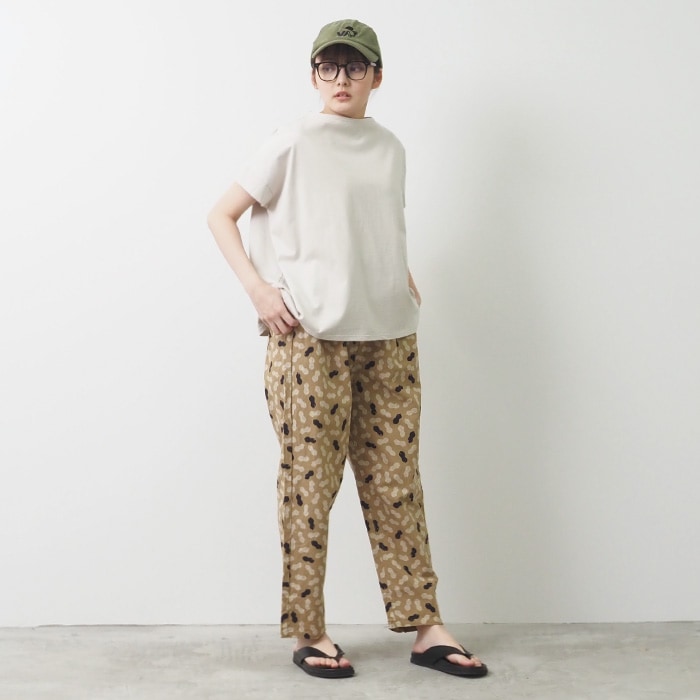 ぎゅな☺︎ NARU(ナル) コットンリネンクロス ポップナッツプリント
