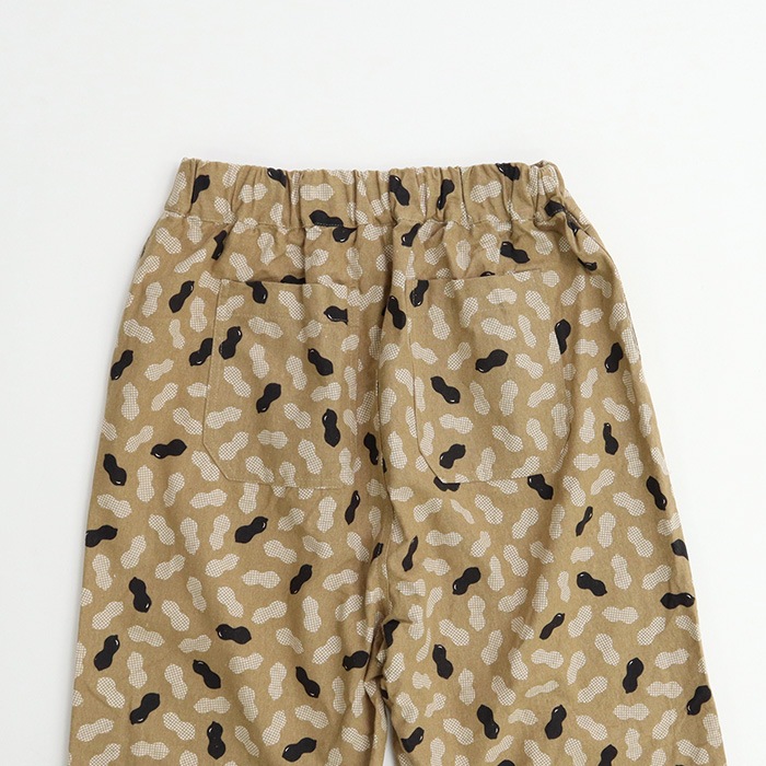 NARU(ナル) コットンリネンクロス ポップナッツプリント コージーパンツ 655811