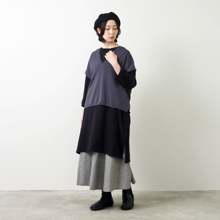 NARU(ナル) 30/10セントラル裏毛 ワイドチュニック 656010