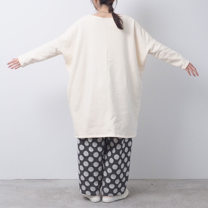 NARU(ナル) 30/10セントラル裏毛 ワイドチュニック 656010