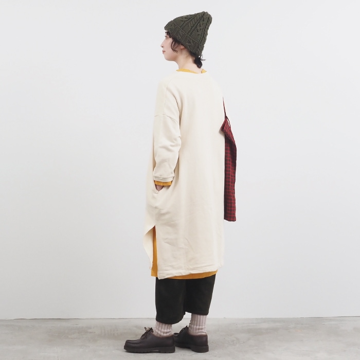 NARU(ナル) 30/10セントラル裏毛 ワイドチュニック 656010