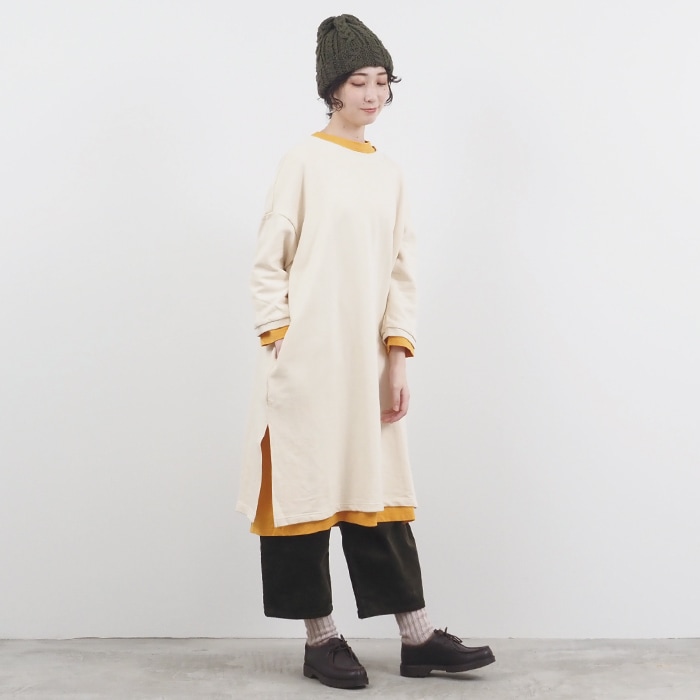 NARU(ナル) 30/10セントラル裏毛 ワイドチュニック 656010