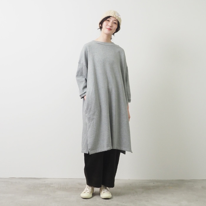NARU(ナル) 30/10セントラル裏毛 ワイドチュニック 656010