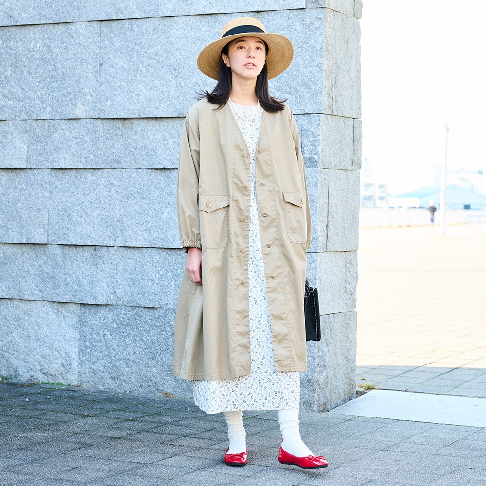 NARU(ナル) スケアコットンメランコリーフラワー ハンドベルワンピース 670920