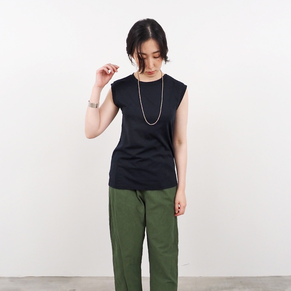 ノースリーブス完全生産限定盤C ANDY/アンディ】ジップデザイン/ シンプル/ ワンカラー