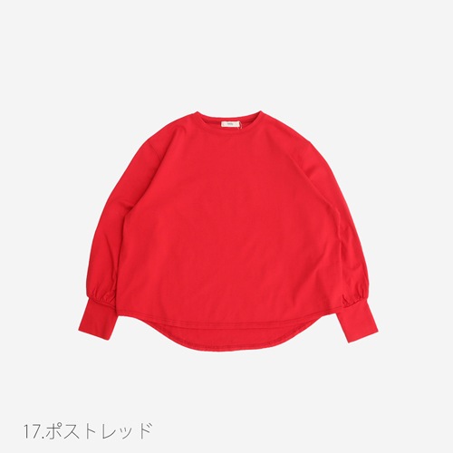 【WEB限定】NARU(ナル) 40/2CLASSIC天竺ラウンドプルオーバー 6WEB4C01