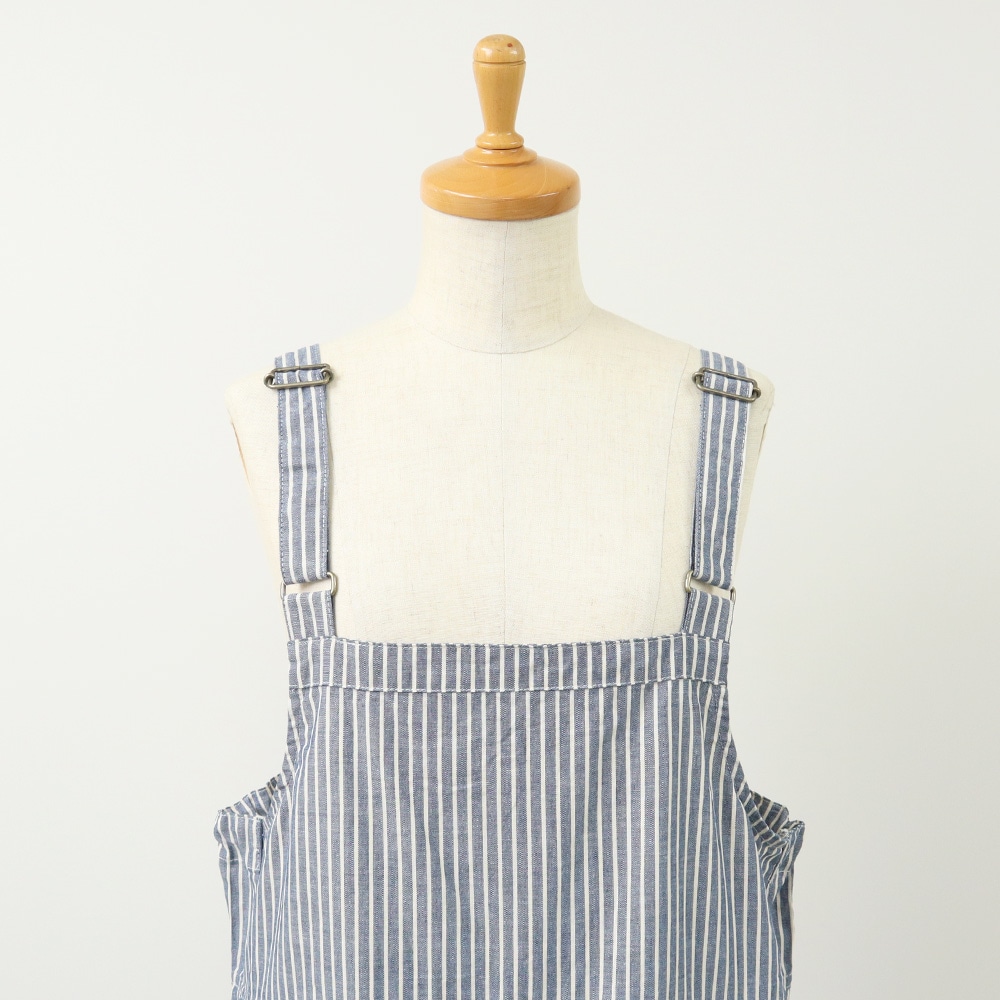 NARU(ナル) サマームラデニムストライプ サロペット 662815